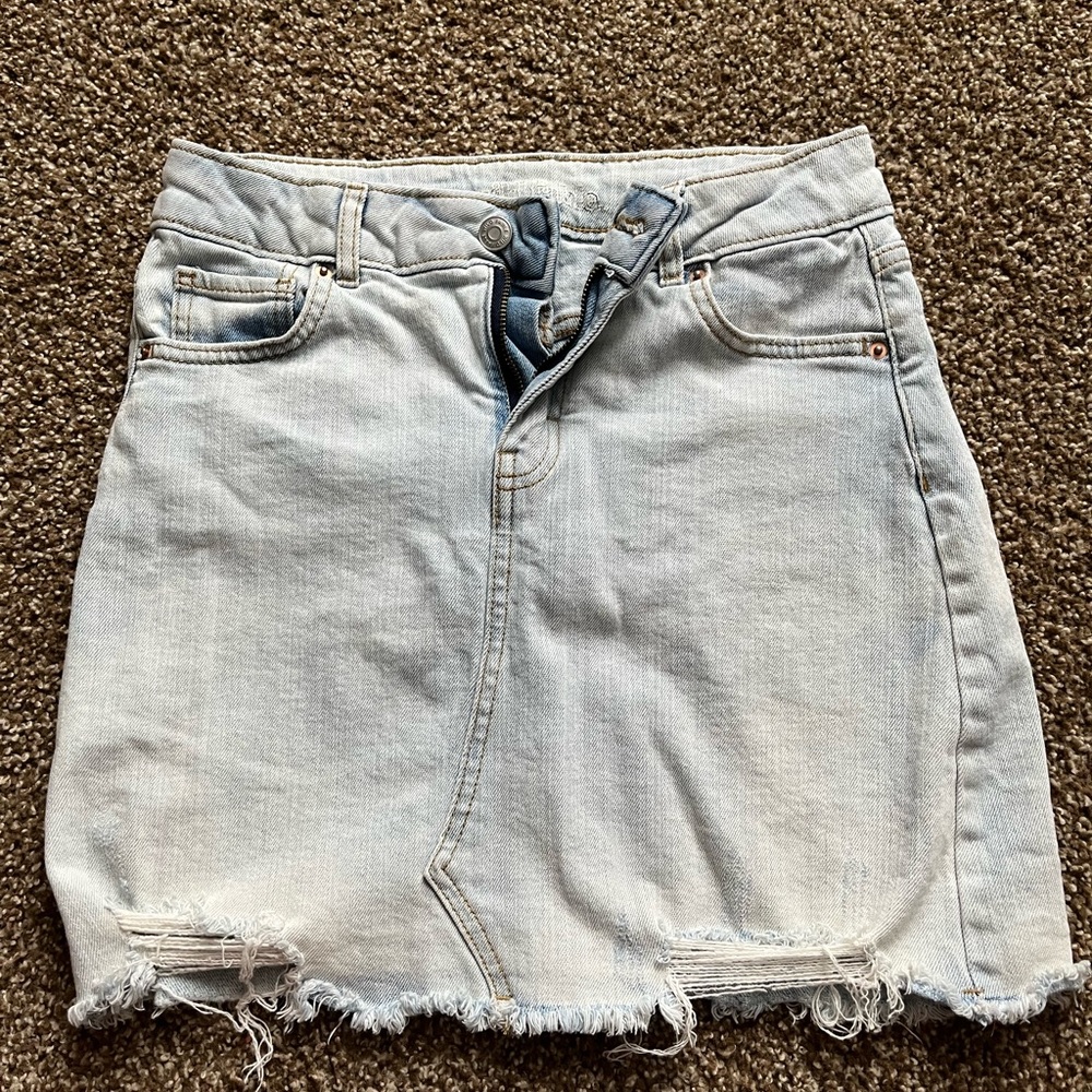 Target Jean skirt, light wash . Womens size 0